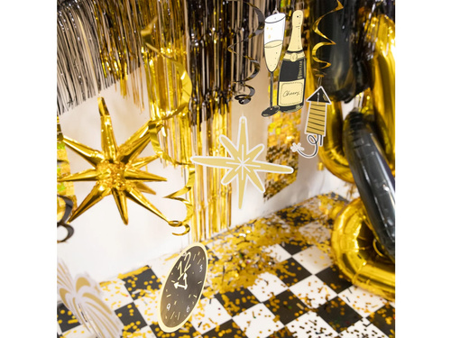 Dekoracja wisząca świderki Happy New Year - 6 szt.