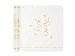 Dekoracja bieżnik na stół na Chrzest Święty - 30 cm x 5 m - 1 szt.