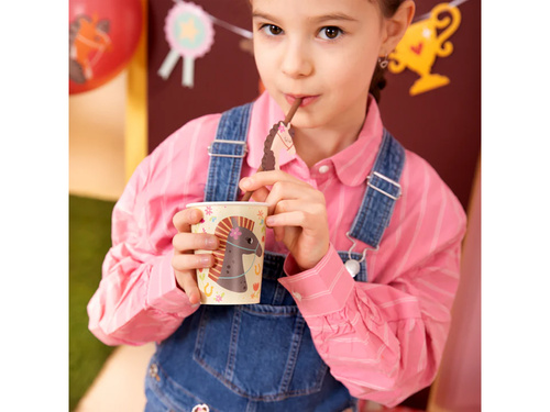 Kubeczki papierowe Koniki - 220 ml - 6 szt.