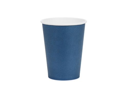 Kubeczki papierowe granatowe - 250 ml - 6 szt.