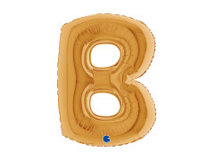 Balon foliowy literka B złoty - 40" - 1 szt.