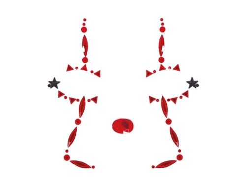 Samoprzylepne klejnociki na twarz Klaun