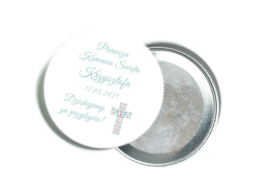 Personalizowane podziękowanie z magnesem na I Komunię Świętą - 12 szt.