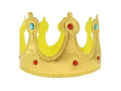 Korona króla miękka złota - 1 szt.