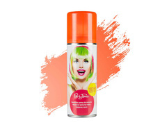 Zmywalny fluorescencyjny spray do włosów 125 ml - pomarańczowy