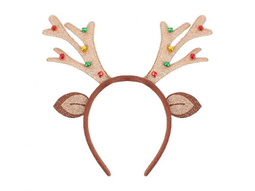 Opaska Rogi Renifera z uszami - 1 szt.