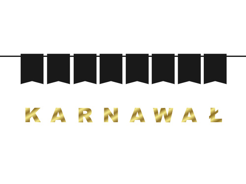 Baner złoty Karnawał - 5 m