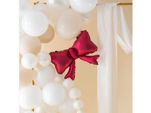 Balon foliowy Kokardka czerwona - 55 x 42 cm - 3 szt.