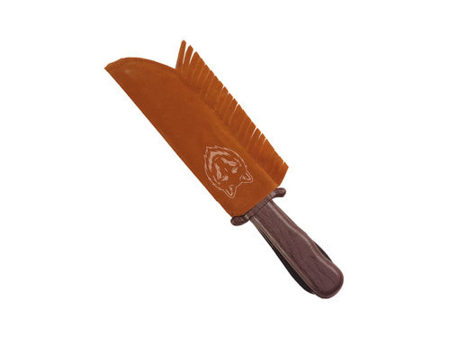Indiański nóż z pochwą z imitacji zamszu - 28 cm