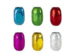 Zestaw wstążek ozdobnych - holograficzne - mix kolorów - 10 m