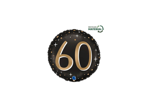 Balon foliowy okrągły Sparkling 60 - 14" - 1 szt.