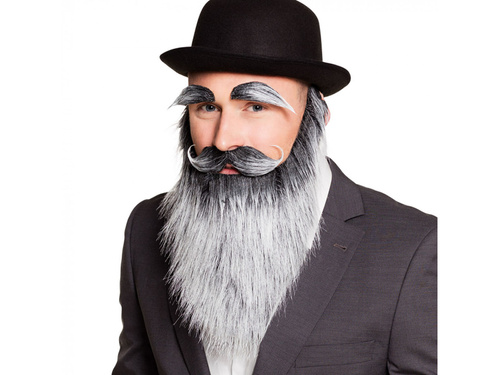 Broda z wąsami i brwiami Staruszka - 1 szt.