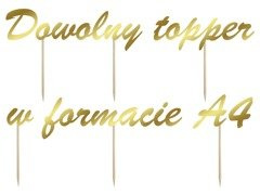 Topper na tort z indywidualnym wzorem - A4