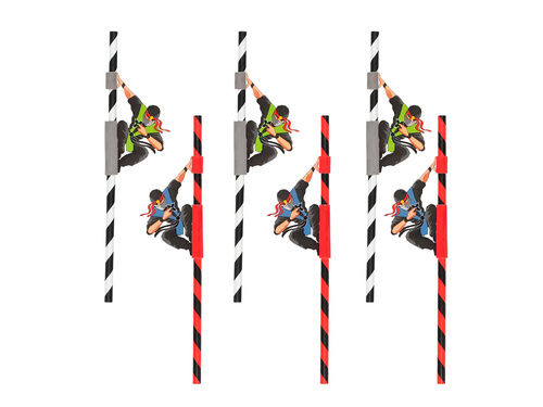 Słomki urodzinowe Ninja - 6 szt.