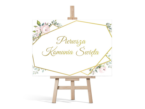 Plakat komunijny - I Komunia Święta - 68x48 cm