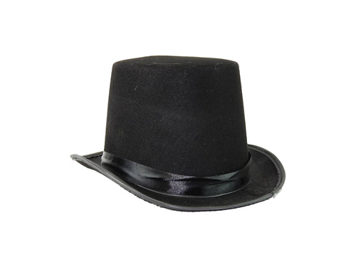 Kapelusz cylinder czarny - 1 szt.