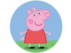 Dekoracyjny opłatek tortowy Świnka Peppa - 20 cm