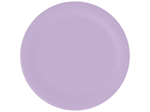 Talerzyki papierowe lawendowe - 18 cm - 6 szt.