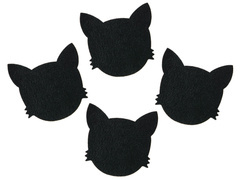 Podstawka pod kubek - Kot - 11 x 10,5 cm - 4 szt.