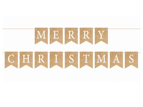Baner flagi Merry Christmas - 250 cm - 1 szt.