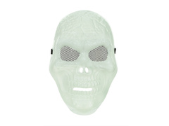 Maska Czaszka Fuorescencyjna - 17x27cm - 1 szt.