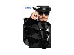 Zestaw 3 okularów imprezowych Blues Brothers