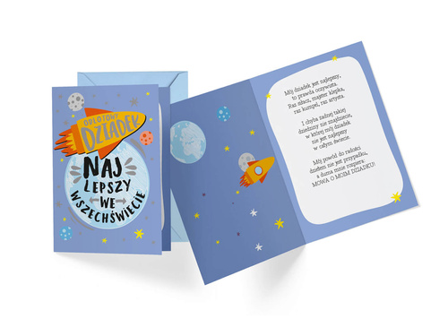 Kartka z kopertą na Dzień Dziadka - 1 szt.