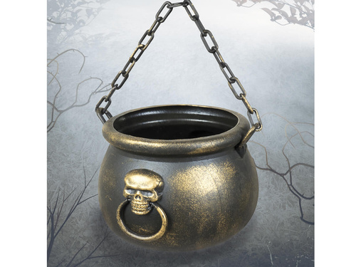 Kocioł wiedźmy z czaszką - 19 cm - 1 szt.