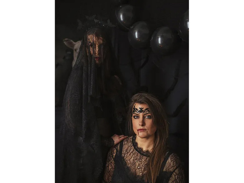 Samoprzylepne kryształki na twarz czarne - 1 op.