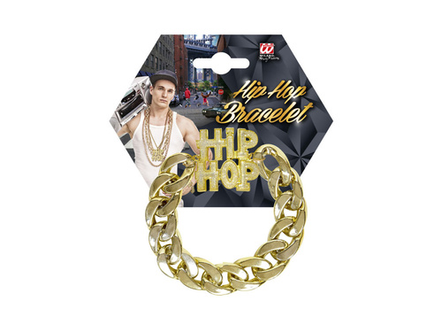 Złota bransoletka hip-hop
