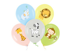 Balony lateksowe Safari - 30 cm - 5 szt.