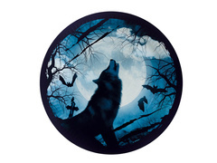 Talerzyki papierowe na Halloween Nawiedzony Las  - 23 cm - 8 szt.