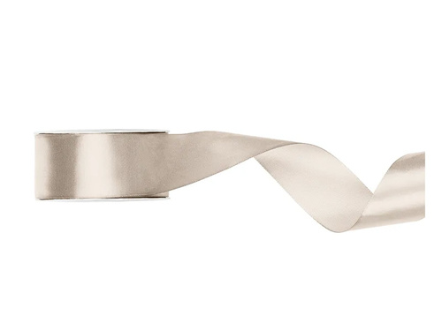 Tasiemka satynowa, złamana biel, 25 mm / 25 m, 1 szt.