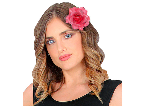 Przypinka Różowa róża - 1 szt.