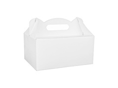 Ozdobne pudełka na ciasto białe - 10 szt.