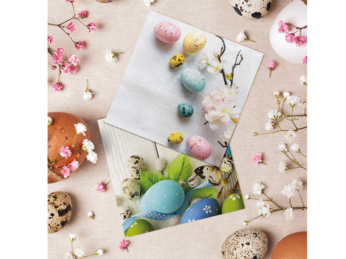 Serwetki wielkanocne Pastelowe pisanki - 33 cm - 20 szt.