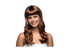 Peruka elegancka brązowa