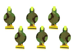 Gwizdki trąbki rozwijane Moro - 6 szt