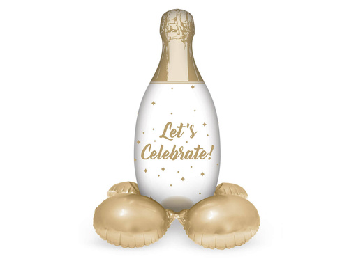 Balon foliowy stojący Butla Szampana - 86 cm