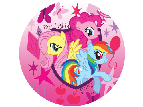 Dekoracyjny opłatek tortowy My Little Pony - 20 cm