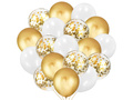 Zestaw balonów biało-złoty Kielich - 38 szt.