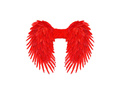 Czerwone składane skrzydła z piór 80×60 cm