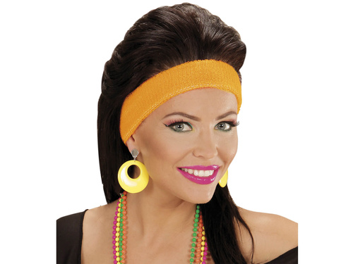 Kolczyki klipsy żółte neonowe