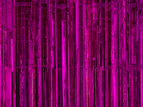 Kurtyna - zasłona na drzwi ciemnoróżowa metaliczna - 100 x 200 cm