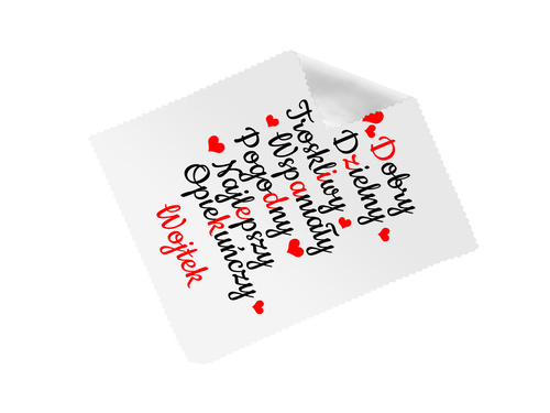 Ściereczka do okularów z imieniem na dzień dziadka - 1 szt.