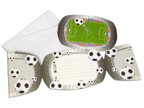 Zaproszenia Stadion Piłkarski - 8 szt.