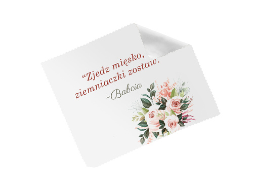 Ściereczka do okularów na dzień babci Zjedz mięsko - 1 szt.