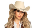 Kapelusz kowbojski beżowy - 1 szt.