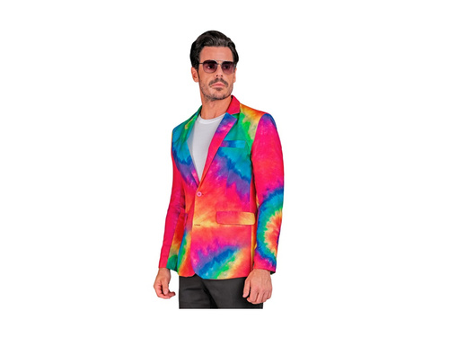 Imprezowa marynarka Neon Tie Dye - tęczowa