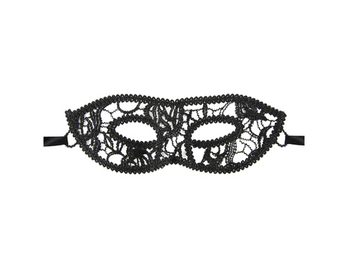 Maska Bal maskowy koronkowa czarna - 1 szt.